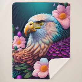 Bald Eagle mit Blume Sherpadecke
