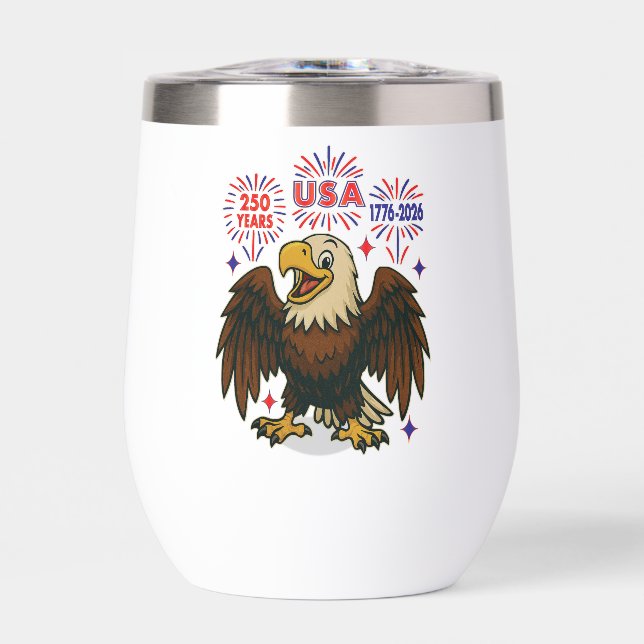 Bald Eagle mit Fireworks- USA 250 Years 1776-2026 (Vorderseite)