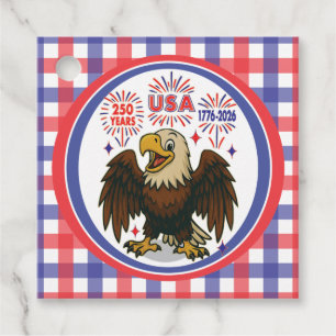 Bald Eagle mit Fireworks- USA 250 Years 1776-2026 Geschenkanhänger