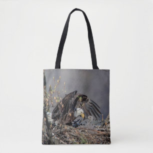 Bald Eagle mit ihrem Baby