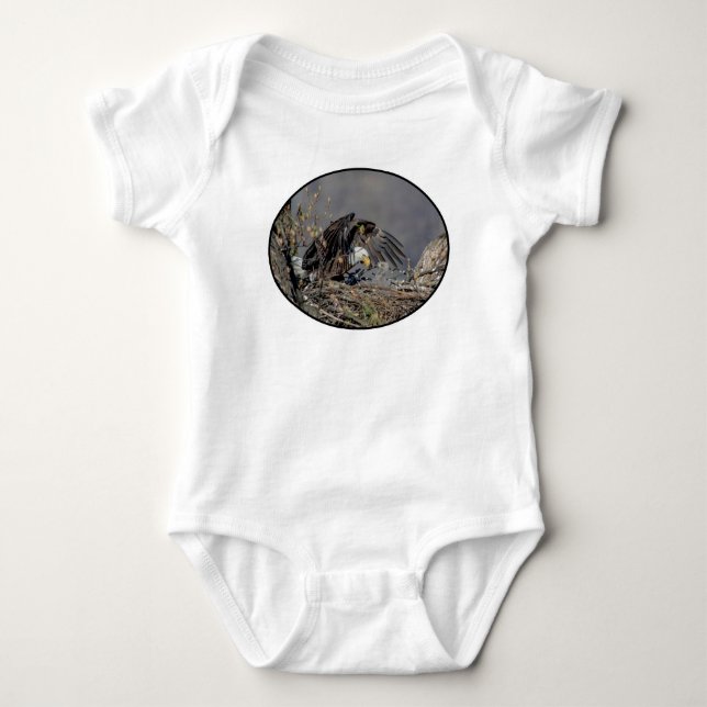 Bald Eagle mit ihrem Baby Strampler (Vorderseite)