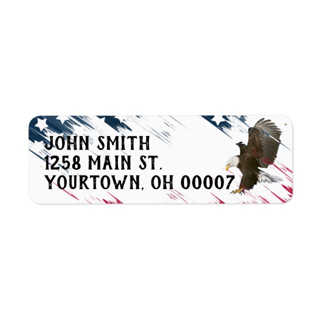 Bald Eagle mit US Flag Graphic (Vorne)
