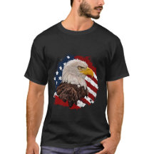 Bald Eagle mit USA Flag Patriotic