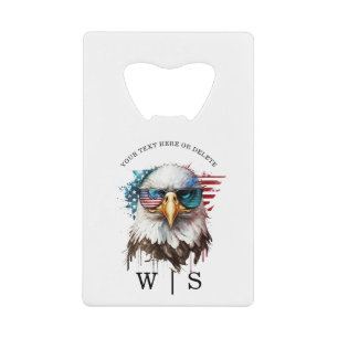 Bald Eagle modernes und einzigartiges nationales S Geldbeutel Flaschenöffner
