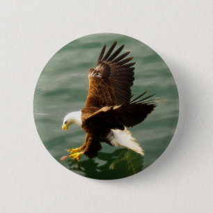 Bald Eagle Motivierend Geschenk Button