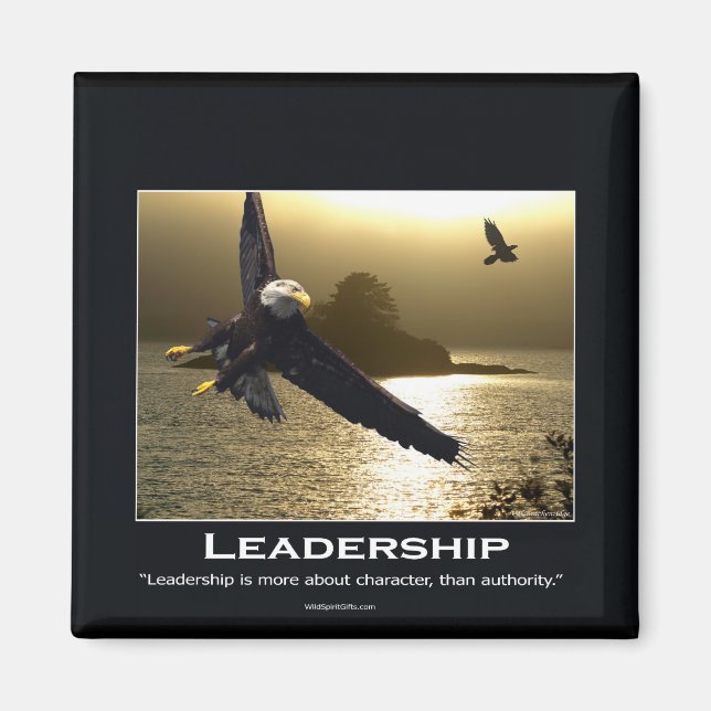 Bald Eagle Motivierend Geschenke Magnet (Vorne)