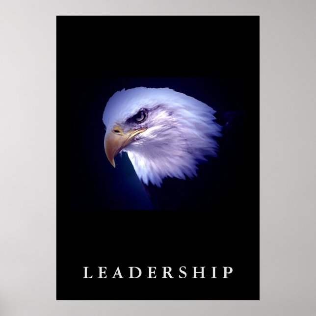 Bald Eagle Motivierend Leadership Vertical Poster (Vorne)