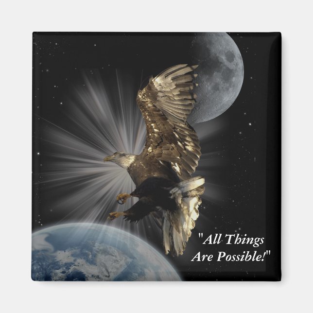 Bald Eagle Motivierend Magnete (Vorne)