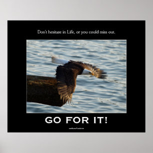 Bald Eagle Motivierend Poster