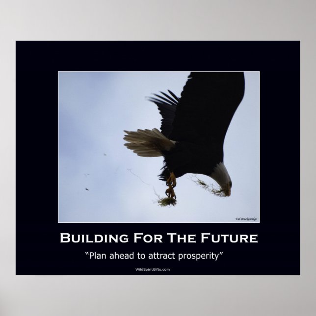 Bald Eagle Motivierend Poster (Vorne)