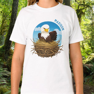 Bald Eagle Nest Niedlich Wildlife Nature Camp Name T-Shirt
