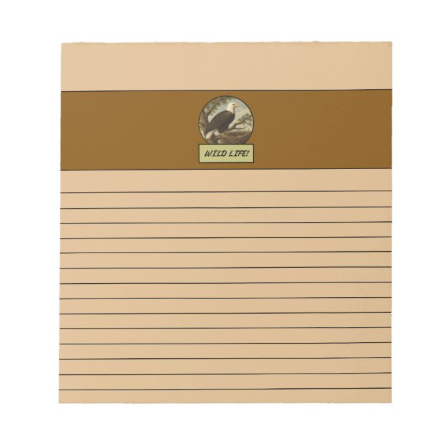 Bald Eagle Notepad Notizblock (Vorderseite)