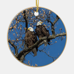 Bald Eagle Pair Keramikornament