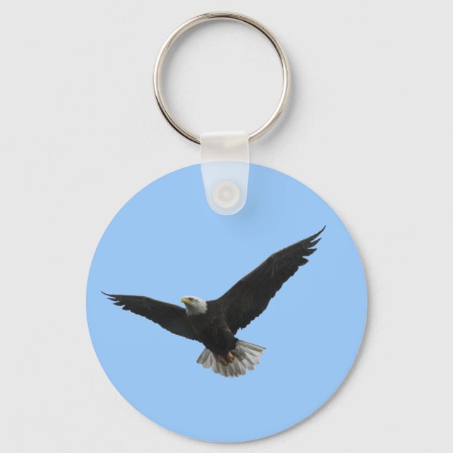 Bald Eagle Patriotic Schlüsselanhänger (Vorderseite)