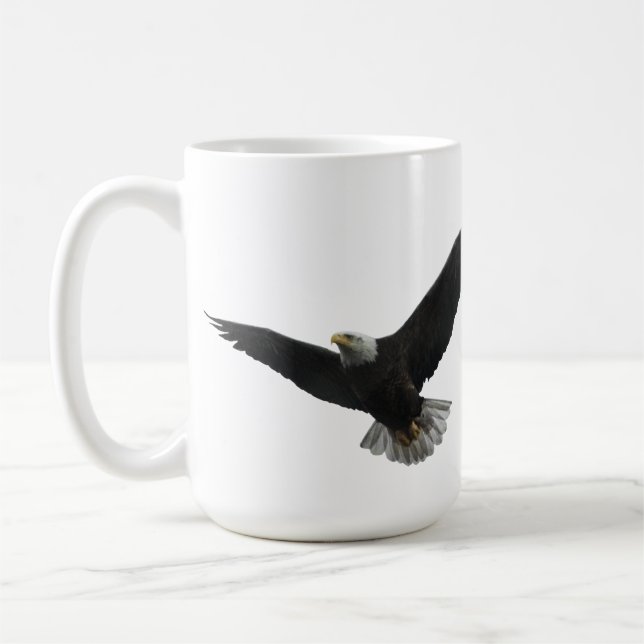 Bald Eagle Patriotic Tasse (Links)