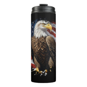 *~* Bald EAGLE Patriotic We The People AP16 Flag Thermosbecher