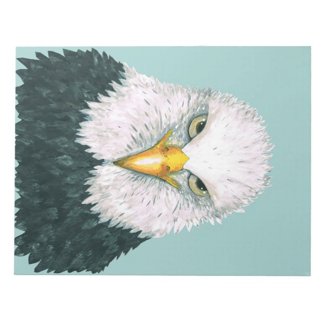 Bald Eagle Portrait Notizblock (Vorderseite)