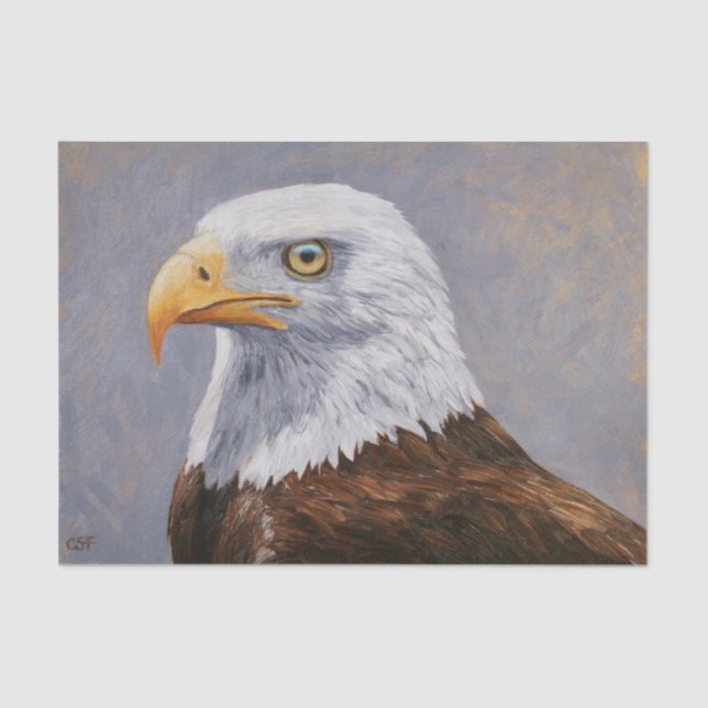 Bald Eagle Portrait Seidenpapier (Vorderseite)