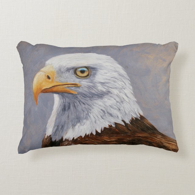 Bald Eagle Portrait Zierkissen (Vorderseite)