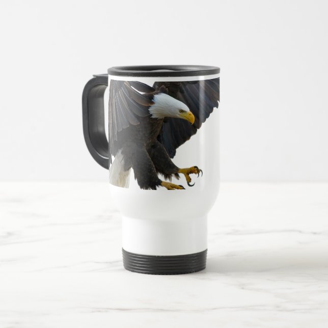 Bald eagle reisebecher (Vorderseite Links)