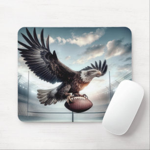 Bald Eagle Scoring a Touchdown Mousepad