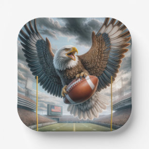 Bald Eagle Scoring a Touchdown Pappteller
