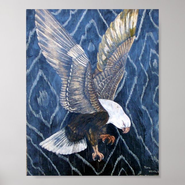 Bald Eagle Scratch Poster (Vorne)