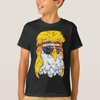 Bald Eagle Shirt 80s Mullet Eagle Aamerica Usa 4th