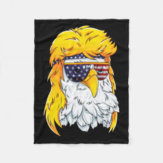 Bald Eagle Shirt 80s Mullet Eagle Aamerica Usa 4th Fleecedecke