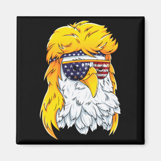 Bald Eagle Shirt 80s Mullet Eagle Aamerica Usa 4th Magnet