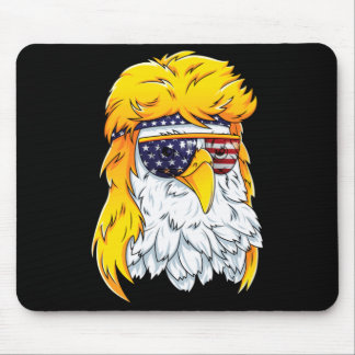 Bald Eagle Shirt 80s Mullet Eagle Aamerica Usa 4th Mousepad