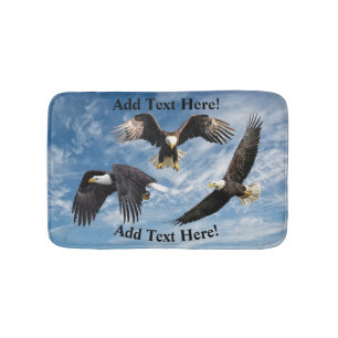 Bald Eagle Soaring Badematte