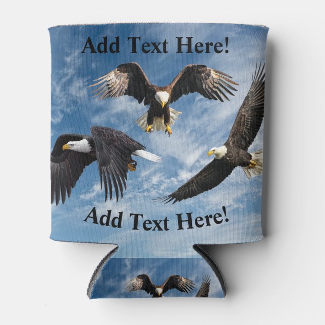 Bald Eagle Soaring Can Cooler Dosenkühler (Vorderseite)