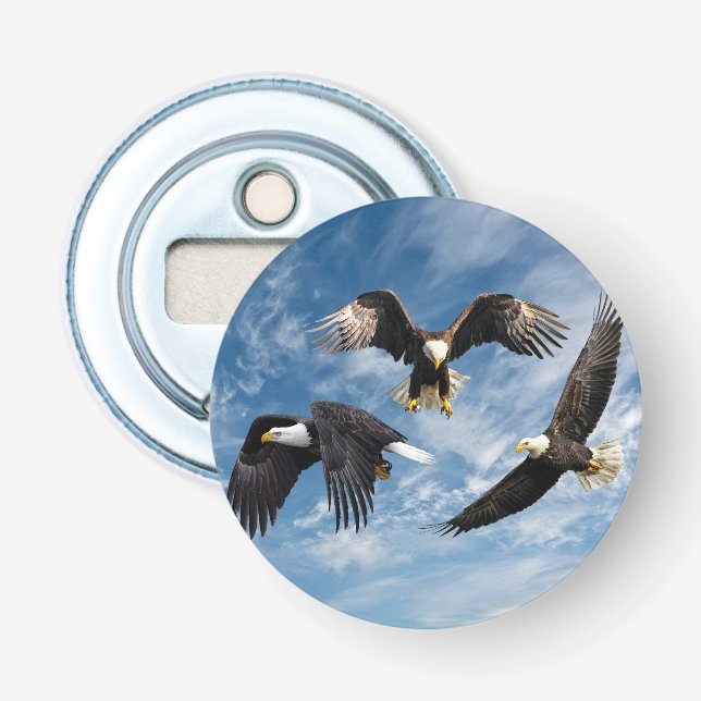 Bald Eagle Soaring Flaschenöffner (Vorderseite)