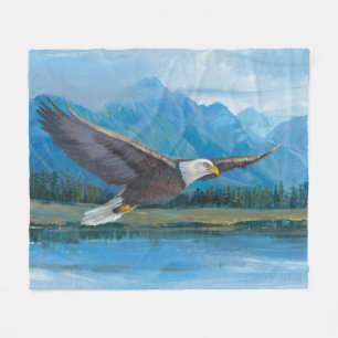 Bald Eagle Soaring Fleecedecke