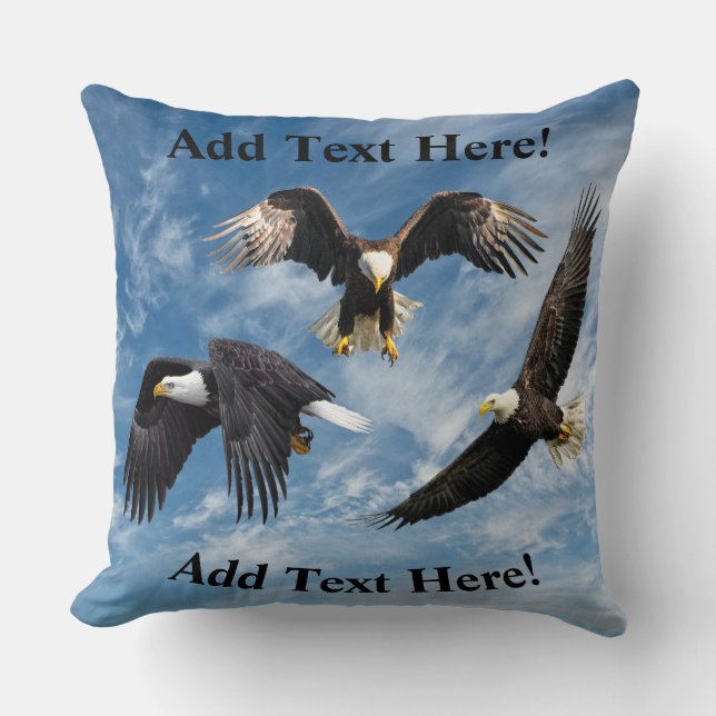Bald Eagle Soaring Kissen (Vorderseite)