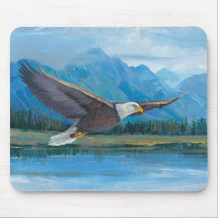Bald Eagle Soaring Mousepad