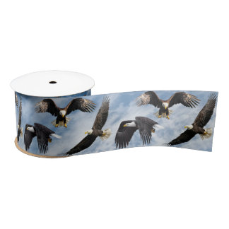 Bald Eagle Soaring Satinband