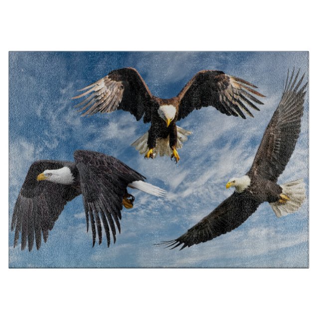 Bald Eagle Soaring Schneidebrett (Vorderseite)