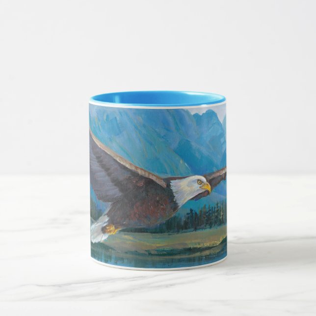 Bald Eagle Soaring Tasse (Zentrum)