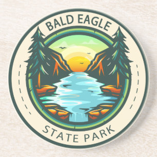 Bald Eagle State Park Pennsylvania Badge  Getränkeuntersetzer