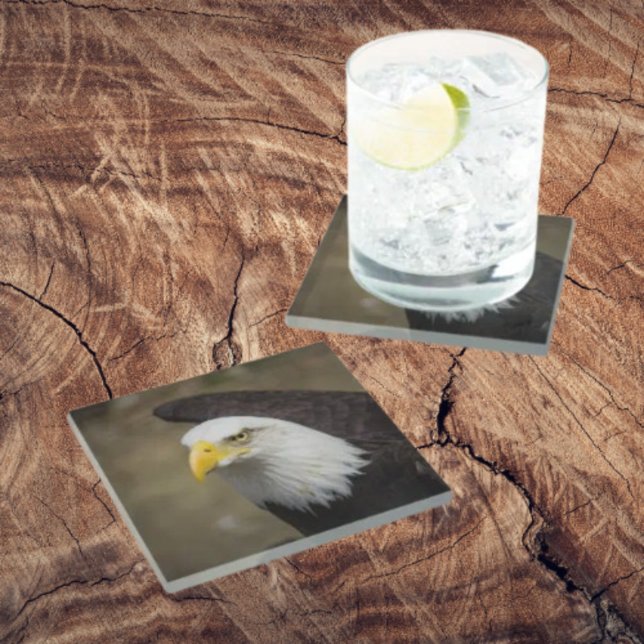 Bald Eagle Strength – Bold Coaster Set Glasuntersetzer (Von Creator hochgeladen)