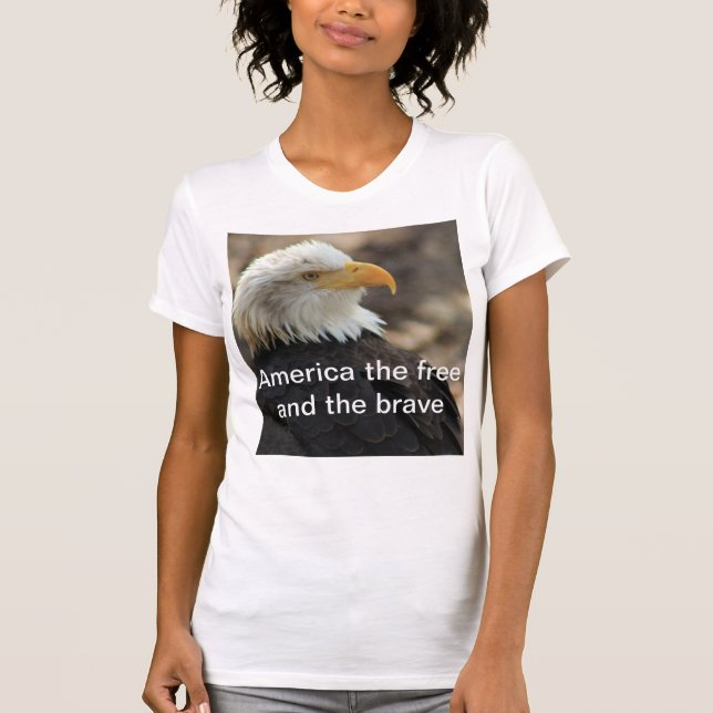 Bald Eagle  T-shirt  THE FREE AND THE BRAVE (Vorderseite)
