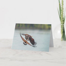 Bald Eagle und Gänse Wildlife Blank Feiertagskarte