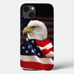 Bald Eagle und US-Flagge für den Patriot Case-Mate iPhone Hülle