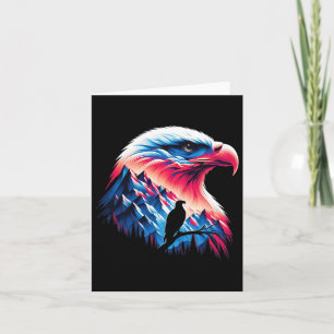 Bald Eagle Us Flag 4. Juli Patriotisches Konzept Karte
