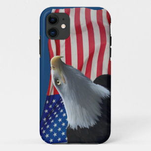 Bald Eagle & US Flag Patriotic Design Case-Mate iPhone Hülle