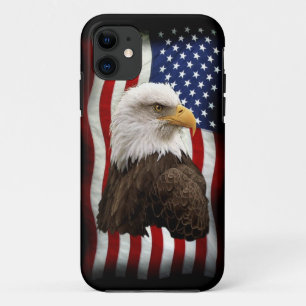 Bald Eagle & US Flag Patriotic Handy Case