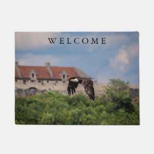 Bald Eagle vorbei an Fort Ticonabweicha Fußmatte