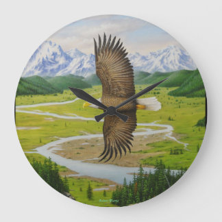 Bald Eagle Wall Clock Große Wanduhr